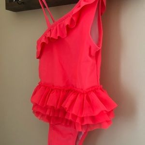 Coral Cat and Jack bathing suit